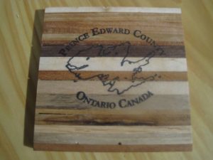 Wooden County Coaster Set with stand - Marcel Corbeil - Image 3