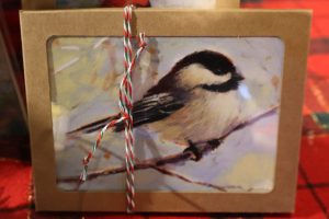 Alternative view of Chicadee Note Card Set 5 - Linda Barber