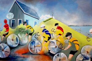 "Cycling Through Waupoos" - Ilona Mayer matted print