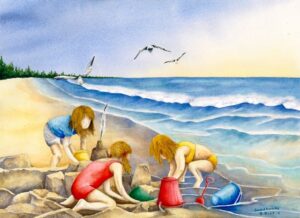 "At The Beach" - E. Kent Studio (print)