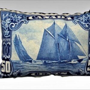 Bluenose: Canadian Sailing Ship Pride Canvas Lumbar Pillow Cover - Galeforce Farms