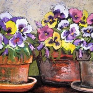 "Pansy Triology" - Judy Plomer print
