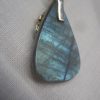 Labradorite set in Sterling bezel with chain - Image 4