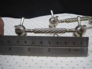 Victorian Silver Plated Pair Knife Rests - Barley Twist - Image 5