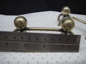 Victorian Silver Plated Pair Knife Rests -Claw End / Round Ball - Image 4