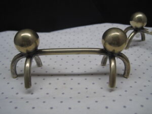 Victorian Silver Plated Pair Knife Rests -Claw End / Round Ball - Image 5