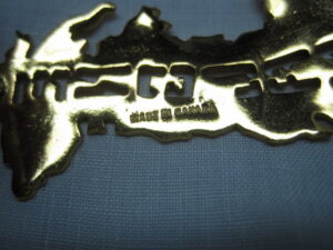 Gold Tone "Map of England" Brooch/Pin - Image 6