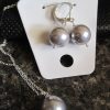 Shell Pearl Earrings and Pendant Sets (White, Silver OR Pink)- Eve Atkin - Image 3