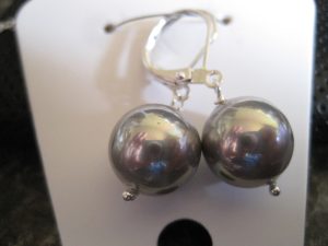 Alternative view of Shell Pearl Earrings and Pendant Sets (White, Silver OR Pink)- Eve Atkin