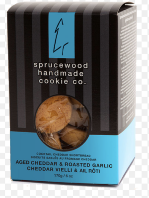 Aged Cheddar & Roasted Garlic~ Sprucewood Shortbread Cookie Co