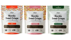 Joey Nordic Seed Crisps ~ Saffron & Pink Salt / Rosemary Black Pepper / Truffle