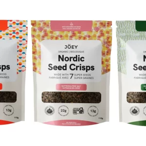 Joey Nordic Seed Crisps ~ Saffron & Pink Salt / Rosemary Black Pepper / Truffle