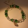 Christmas Green Crystal  Bracelets - PEC Beach Glass - Image 3