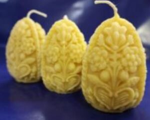 Decorative Beeswax Egg Candle