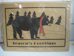 Bear- Christmas Art Cards ~ Richard Audet