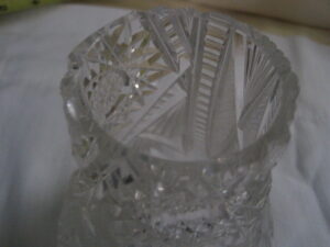 Small Cut Crystal Vase - Image 3