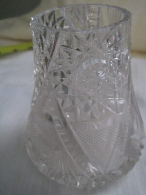 Small Cut Crystal Vase