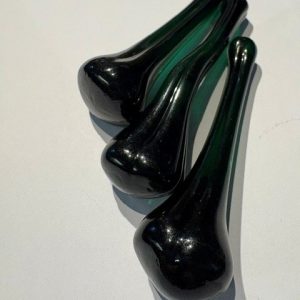 Blown Green Glass Muddlers