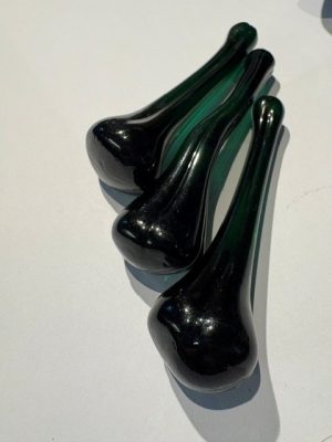 Blown Green Glass Muddlers