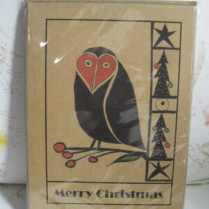 Owl  - Christmas Art Cards ~ Richard Audet