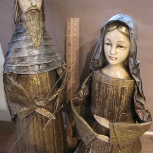 Alternative view of Mary & Joseph Nativity Set Schmid Bros Japan