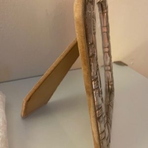 Alternative view of Large Sterling Silver Vintage Picture Frame - Arched Basket Weave Design (for 4x6 photo)