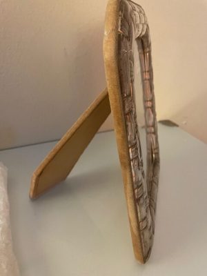 Alternative view of Large Sterling Silver Vintage Picture Frame - Arched Basket Weave Design (for 4x6 photo)