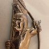 Native American - Indigenous "Indian" with Bow & Arrow Sterling Letter Opener - American hallmarks - Image 6