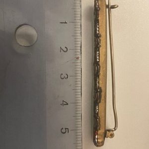 Alternative view of Antique Millefiori Bar Brooch - Italy