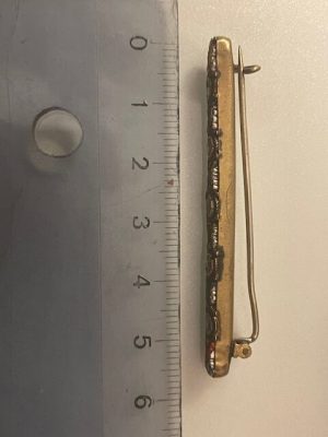 Alternative view of Antique Millefiori Bar Brooch - Italy