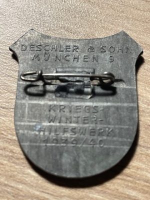 Alternative view of WHW Winter Relief Badge "Garmisch Partenkirchen" 3rd Reich