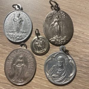 5 x Christian Medallions / Pendants