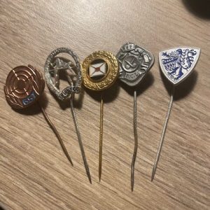 5 stick pins - German/Bavarian in origin