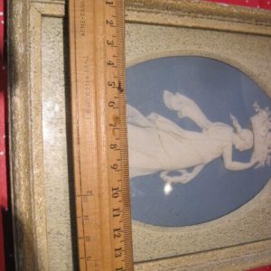 Alternative view of Wedgwood Plaque Framed - Classical Woman Carrying Basket