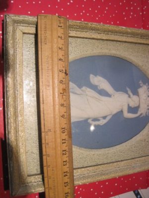 Alternative view of Wedgwood Plaque Framed - Classical Woman Carrying Basket