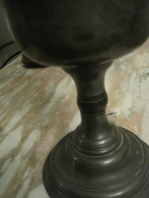 Large Pewter Goblet / Chalice - hand forged - Image 9