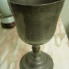 Large Pewter Goblet / Chalice - hand forged
