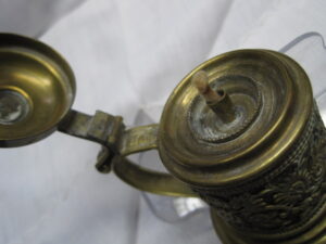 Ornate Miniature Brass "stein-shaped" Oil Lamp - Lantern (rare) - Image 6