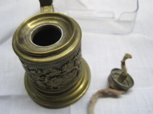 Ornate Miniature Brass "stein-shaped" Oil Lamp - Lantern (rare) - Image 8