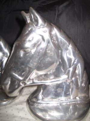 Alternative view of Hoselton Pair Horse Head Book Ends/Sculptures
