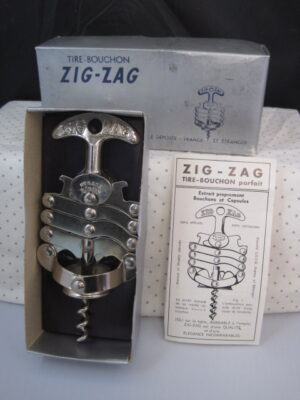 Zig - Zag Wine Opener Tire Bochon Original in Box - France