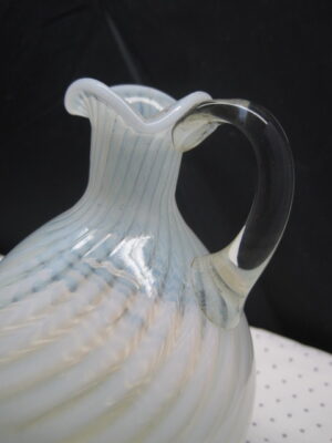 Opalescent White Swirl Victoria Glass Cruet - Image 6