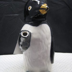 Alternative view of Majolica Penguin Teapot -  Handpainted