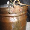 19th French Hand Forged-Wrought Copper Small Jardiniere/pot with Handle - Image 6