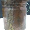 19th French Hand Forged-Wrought Copper Small Jardiniere/pot with Handle - Image 8