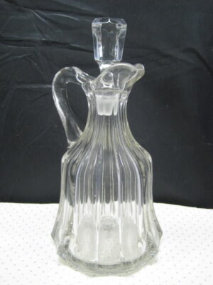 American Blown Glass Colonial Peerless Paneled Water Carafe / Decanter ca 1900's