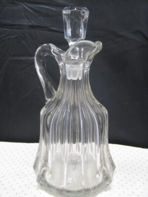 American Blown Glass Colonial Peerless Paneled Water Carafe / Decanter ca 1900's - Image 3