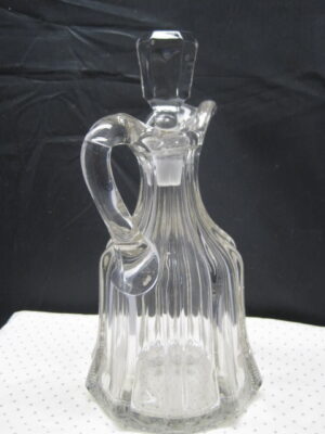 American Blown Glass Colonial Peerless Paneled Water Carafe / Decanter ca 1900's - Image 4