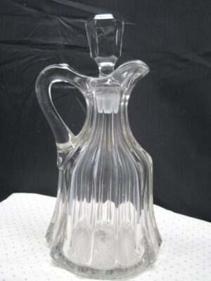 American Blown Glass Colonial Peerless Paneled Water Carafe / Decanter ca 1900's - Image 8