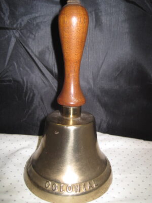 Colonial Company (USA) Brass Bell - Wooden handle 1922-1932